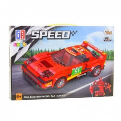 Construction Blocks Car Robot 2in1 Red Drive 329 pcs.