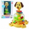 Interactive spinning top for toddlers, dog, colorful balls