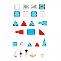 Magnetic Space Windows Construction Blocks 58 pcs.