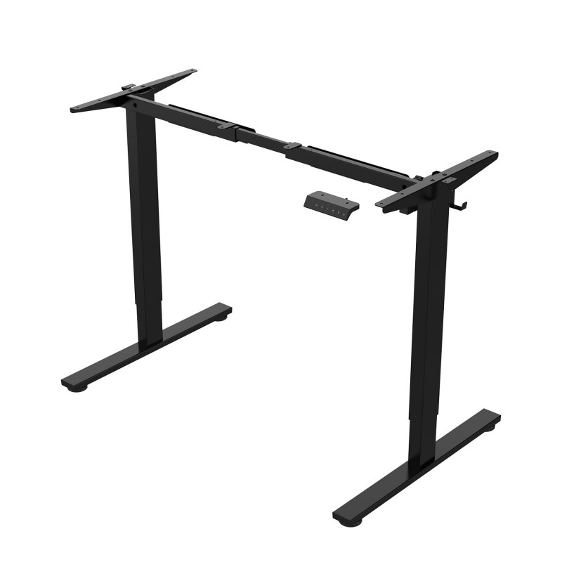 Table leg with ERGO FIT 1 motor, black