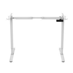 Table leg ERGO FIT with 1 motor, white
