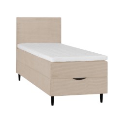 Continental bed LAARA 90x200cm, dark beige