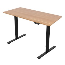 Desk ERGO FIT with 1 motor 120x68xH71,5-116cm, oak black