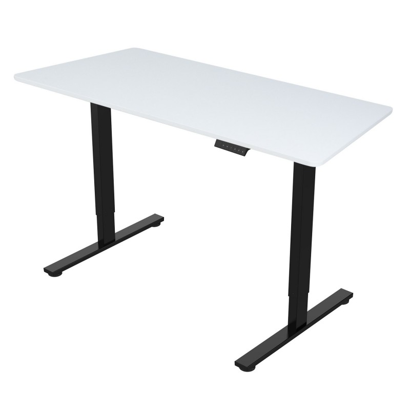 Töölaud ERGO FIT 1-motoriga 120x68xH71,5-116cm, valge/must
