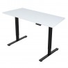 Töölaud ERGO FIT 1-motoriga 120x68xH71,5-116cm, valge/must
