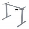 Desk ERGO FIT with 1 motor 120x68xH71,5-116cm, white silver grey