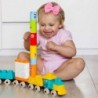 WOOPIE Interactive Train Learning Numbers, Colors and Professions Puzzle Blocks 37 el.