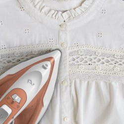 Tefal Virtuo 30 FV2C40E0 iron Dry & Steam iron Ceramic soleplate 2000 W Peach, White