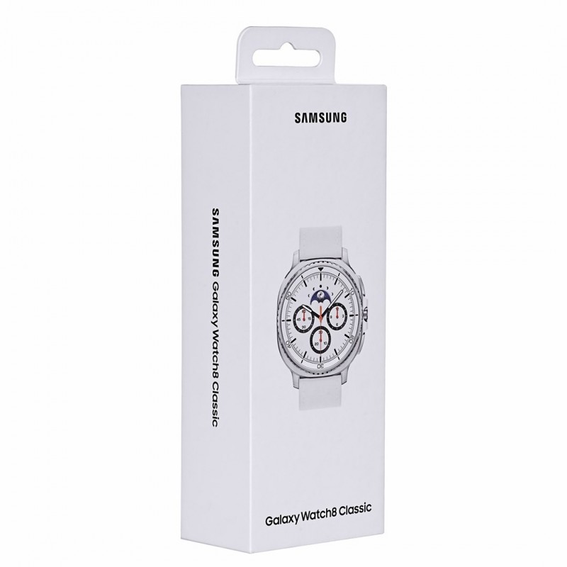 Samsung Galaxy Watch 8 Classic 3.3 cm (1.3") AMOLED 46 mm Digital 438 x 438 pixels Touchscreen 4G Silver Wi-Fi GPS