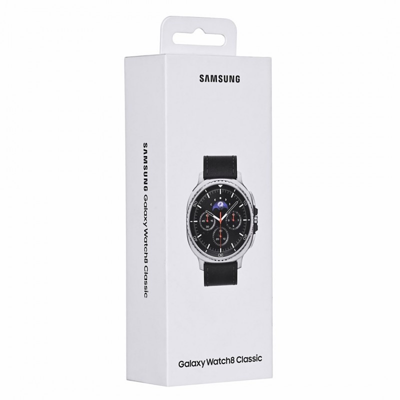 Samsung Galaxy Watch 8 Classic 3.3 cm (1.3") AMOLED 46 mm Digital 438 x 438 pixels Touchscreen 4G Silver Wi-Fi GPS