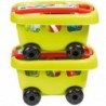 Ecoiffier Sandbox Set Bucket Spatula Grabki Watering Can Mold + Trolley on Wheels