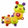 Interactive Sensory Caterpillar Musical Rattle Teether Rotating 360°
