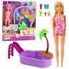 Anlily Doll Set On The Beach Pool Palm Tree Accessories 8 pcs.