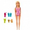 Anlily Doll Set On The Beach Pool Palm Tree Accessories 8 pcs.