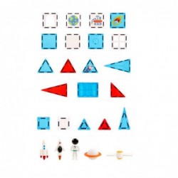Magnetic Space Windows Construction Blocks 90 pcs.