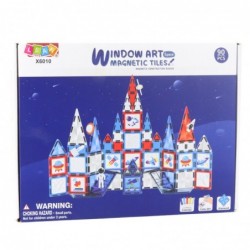 Magnetic Space Windows Construction Blocks 90 pcs.