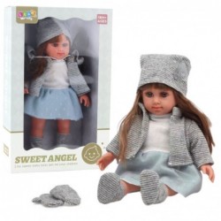 Doll in a blue dress, hat,...
