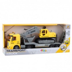 Truck Tow Truck Crawler Excavator Moving Lights Sounds Yellow