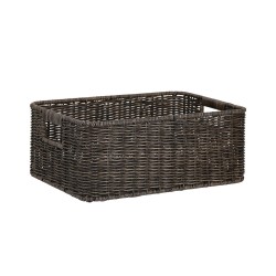Basket BASILE 31x21xH12cm, dark