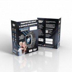 Smartwatch dla dziecka KiDiZ Basic czarny