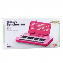 24K Educational Electronic Piano with Pink Music Stand