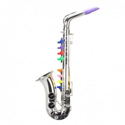 Children's Musical Instrument Toy Saxophone Silver