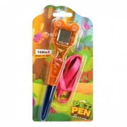 Electronic Game with Pen 168 in 1 Pink and Orange Lanyard