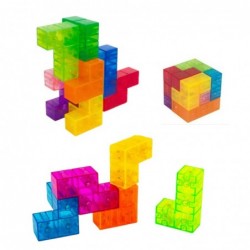 Magnetic Blocks Magic Cube Puzzle 156 Challenge Cards 9 pcs.