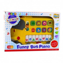 Electric Piano Educational For Toddlers Yellow Bus