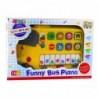 Electric Piano Educational For Toddlers Yellow Bus