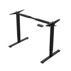 Töölaud ERGO FIT 1-motoriga 120x68xH71,5-116cm, must