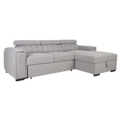 Corner sofa bed ODELIA RC, grey