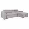 Corner sofa bed ODELIA RC, grey