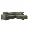 Corner sofa bed ODELIA-2 RC, light green