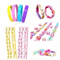 DIY Bracelet Set Pendants Letter Patterns 4 Adjustable Bracelets