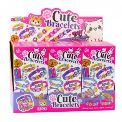 DIY Bracelet Set Animal Charms 4 Colorful Bracelets