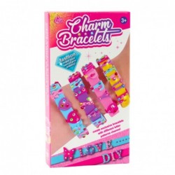 DIY Bracelet Set Letter Charms 4 Adjustable Bracelets