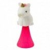 Jumping Unicorn on Spring Pop Up White Pink 10cm Mix