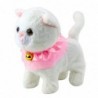 Interactive Kitten on a Leash Pink Ruffle Tinkerbell Walks Meows