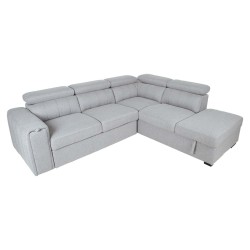 Corner sofa bed ODELIA-2 RC, grey