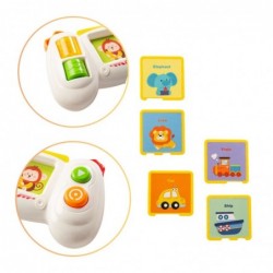 Interactive Educational Pad Console with Cards, Lights, and Sounds