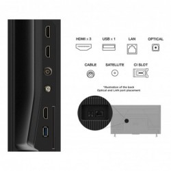 TCL 43P69K TV 109.2 cm (43") 4K Ultra HD Smart TV Wi-Fi Black