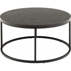 Coffee table SPIRO D80xH40cm, black