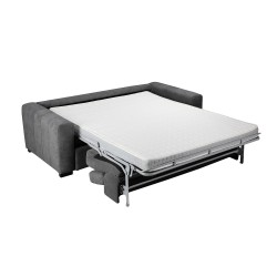 Sofa bed KINGSTON 3-seater 198x96xH76 94cm, dark grey