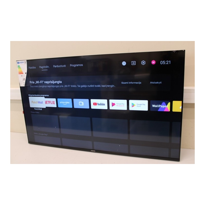 Xiaomi A2 55" (138 cm) Smart TV Android TV 4H UHD USED, ACTIVATED OS, WITHOUT ORIGINAL PACKAGING, MISSING