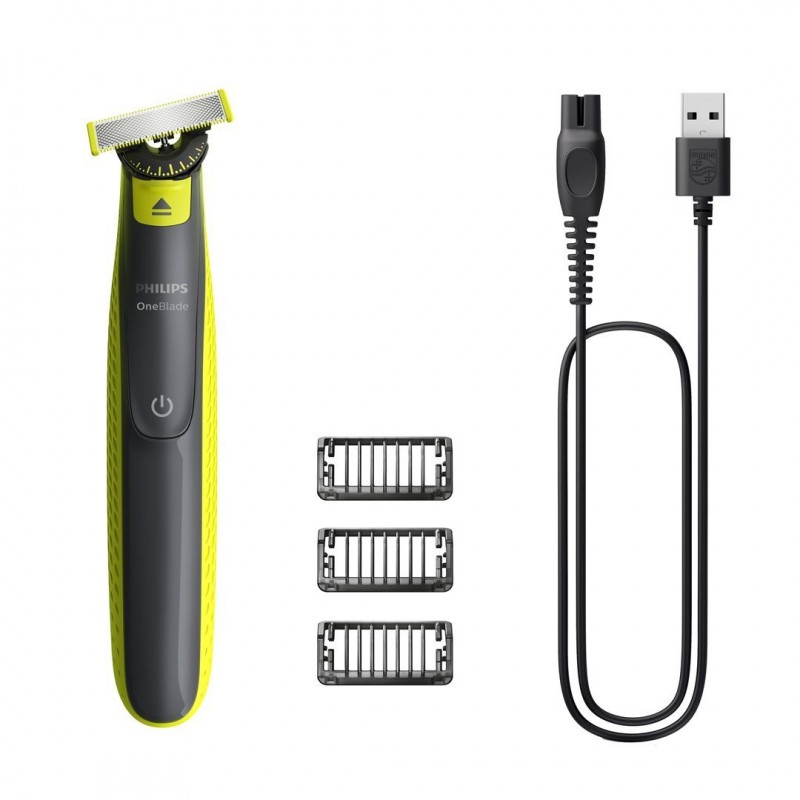 Philips Shaver QP2724/23 OneBlade Operating time (max) 45 min Wet & Dry NiMH Black/Lime
