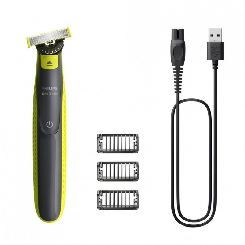 Skuveklis Philips  Philips Oneblade QP2724/23, 45 min run time/8hour charging (NiMH), 3 click-on stubble combs (1, 3, 5
