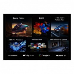 TCL P89K 85P89K TV 2.16 m (85") 4K Ultra HD Smart TV Wi-Fi Metallic 450 cd/m²