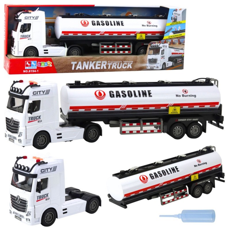 Fuel Tanker Truck with Water Pouring Function, Lights and Sounds