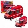 Fire Truck Metal Pull Back Motor Lights Sounds Red 1:32